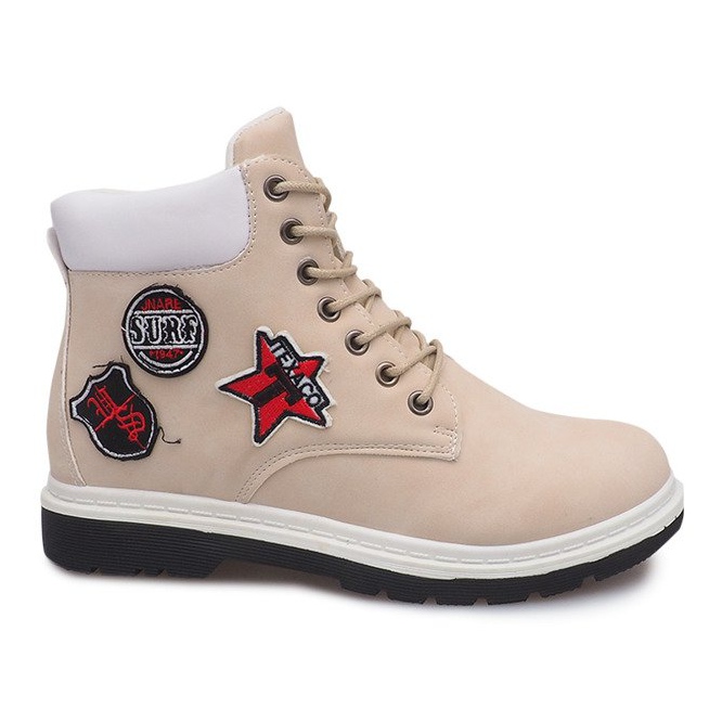 Bottes en bois isolées SJ1679-5 Beige Bottes en bois isolées SJ1679-5 Beige