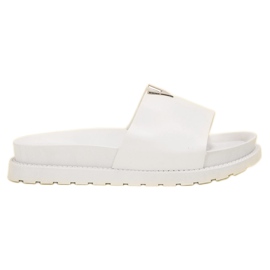 SHELOVET Pantoufles Sur La Plateforme blanc