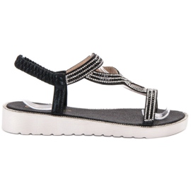 Bestelle Sandales à enfiler sur la plate-forme le noir