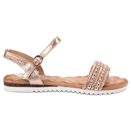 Emaks Sandales confortables pour femmes jaune Emaks Sandales confortables pour femmes jaune
