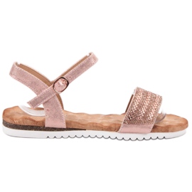 Emaks Sandales Avec Cubic Zirconia rose