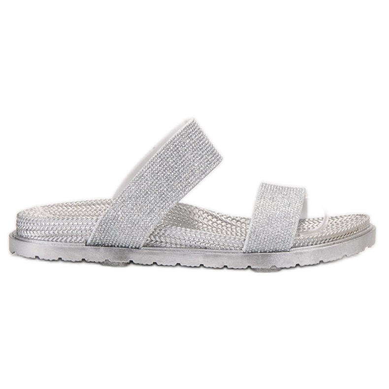EXQUILY Pantoufles En Caoutchouc À La Mode gris