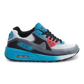 Chaussures de course Neony B306-9 Blanc noir bleu multicolore