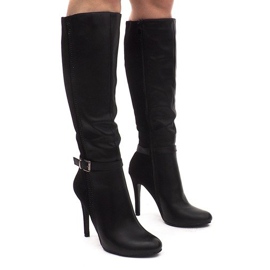 Bottines Talons Hauts 8022 Noir le noir