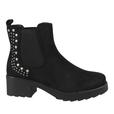 Kayla Shoes Bottes à talons isolées noires 88048 le noir