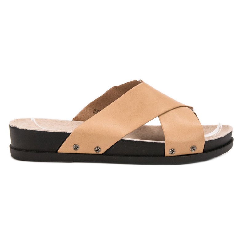 Clowse Pantoufles Beiges