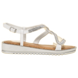 SHELOVET Sandales sur la plate-forme blanc