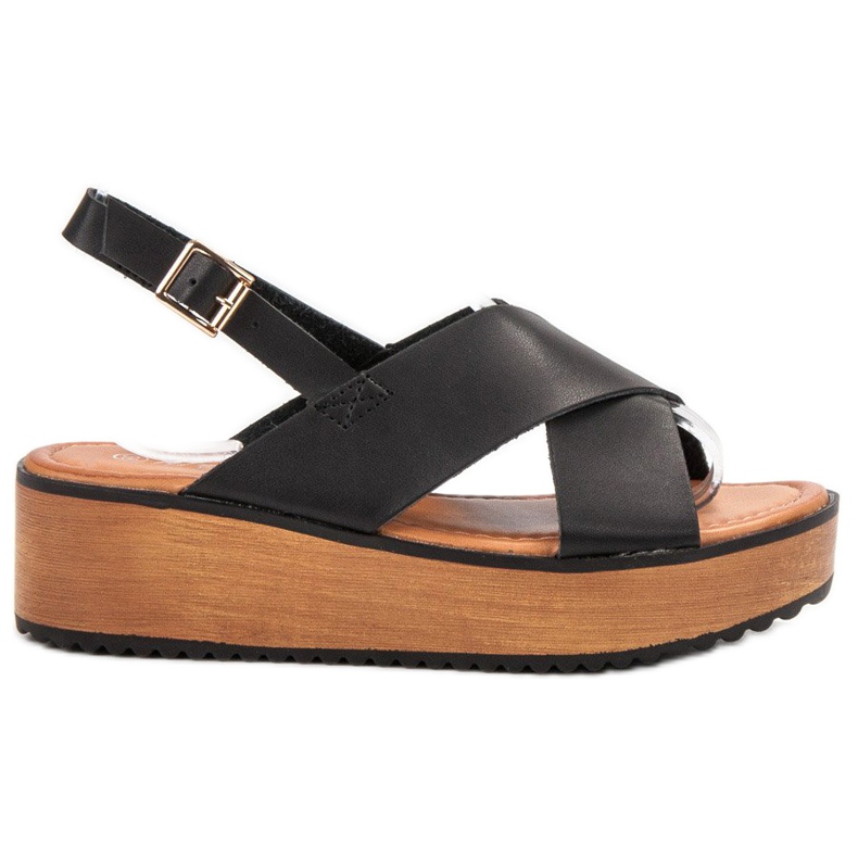 SHELOVET Sandales sur la plate-forme brun