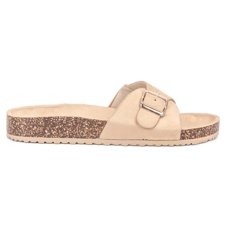 SHELOVET Pantoufles En Daim Avec Boucle brun