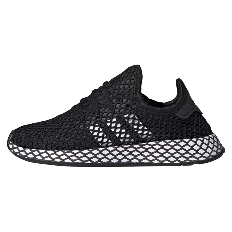 Chaussures Adidas Originals Deerupt Runner Jr CG6840 blanche le noir