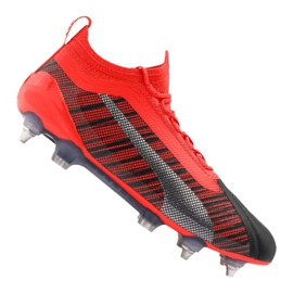 Chaussures de foot Puma One 5.1 Mx Sg M 105615-01 multicolore rouge