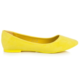 Seastar Ballerine En Daim En Spitz jaune
