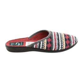 Chaussons pull norvégien Adanex le noir rouge gris jaune