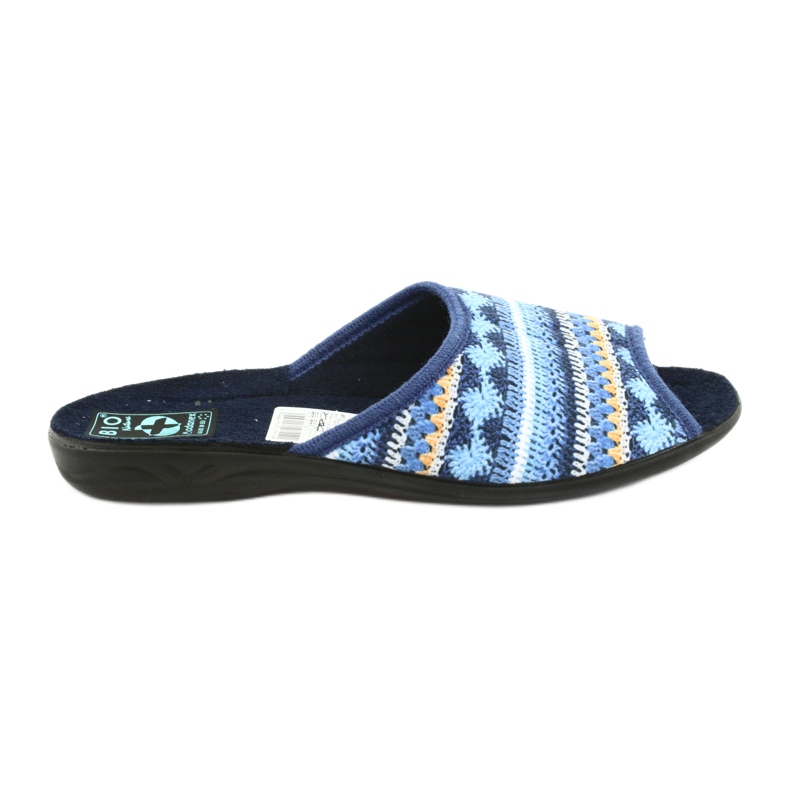 Chaussons pull norvégien Adanex le noir bleu marin bleu jaune