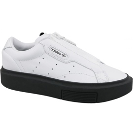 Chaussures Adidas Sleek Super Zip W EF1899 blanc