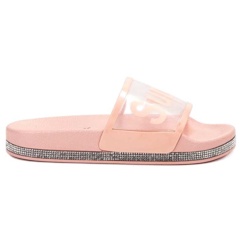 Bona Des tongs transparentes rose Bona Des tongs transparentes rose
