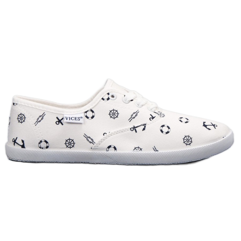 Baskets marinières VICES blanche