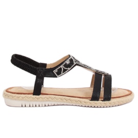 Sandales espadrilles noires CO-78 Noir le noir