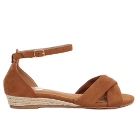 Sandales espadrilles marron 9R121 Camel brun