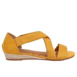 Sandales espadrilles jaunes 9R72 Jaune Sandales espadrilles jaunes 9R72 Jaune