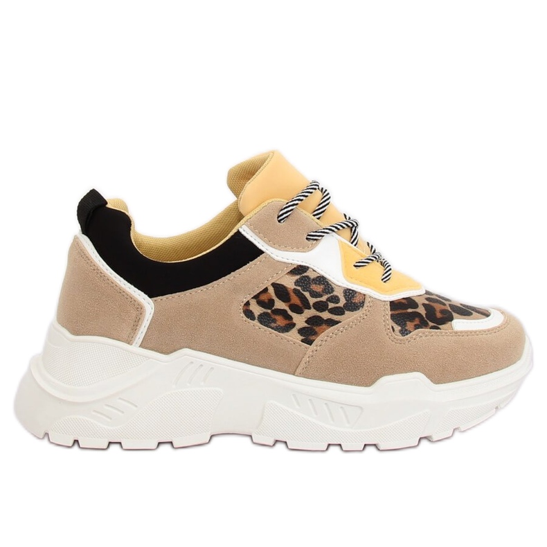 LV88P Chaussures de sport beige léopard