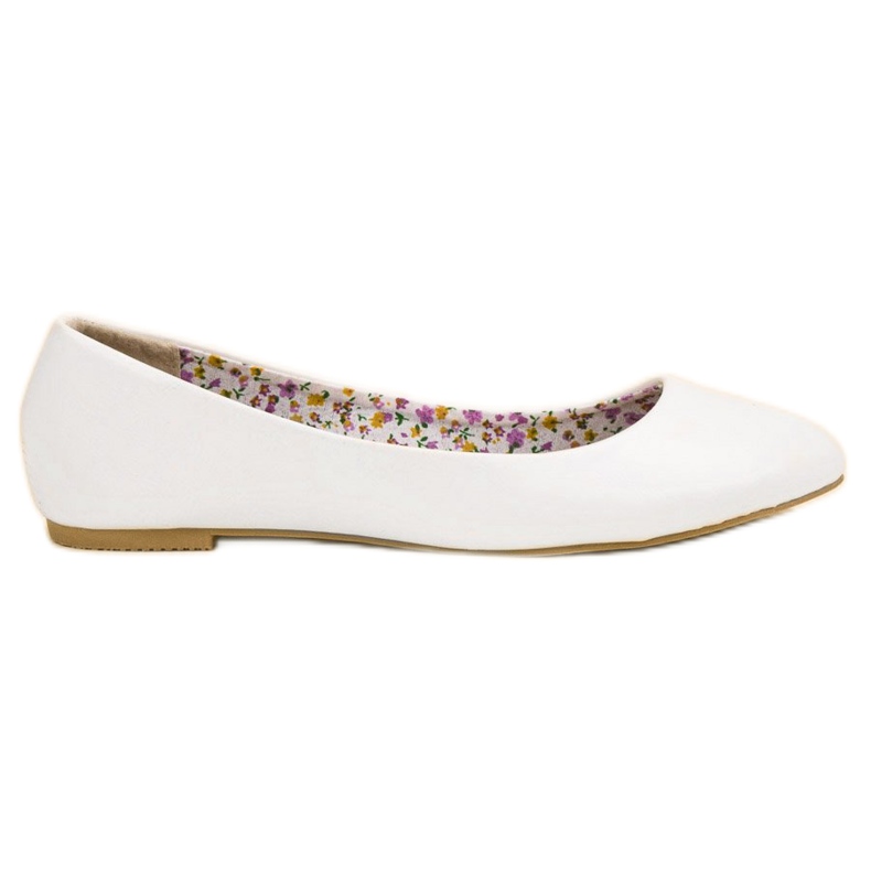 SHELOVET Ballerines décontractées blanche