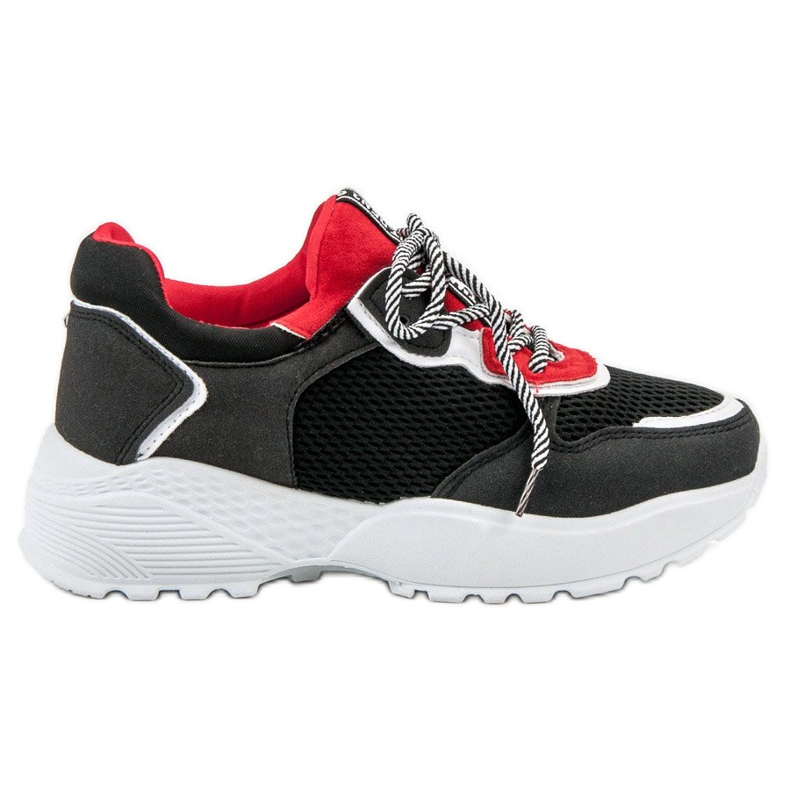 SHELOVET Baskets noires à la mode le noir multicolore