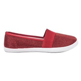 Renda Baskets à paillettes rouge