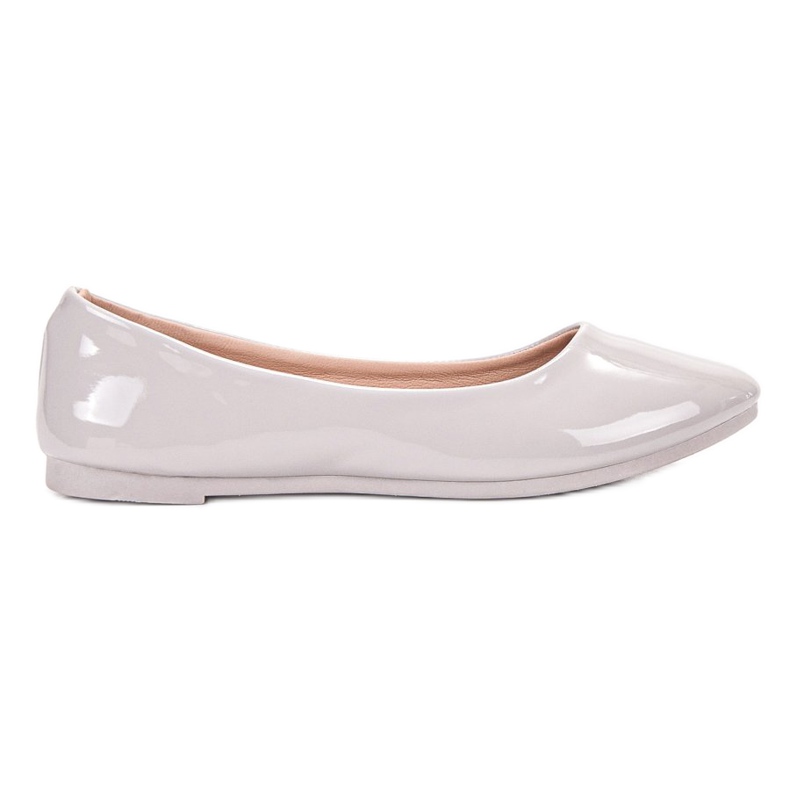 SHELOVET Ballerines laquées gris