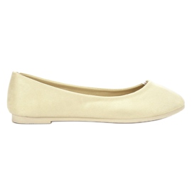 Ballerines en daim jaune clair VICES