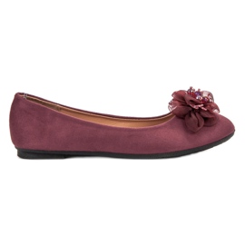 Fama Ballerines décorées rouge