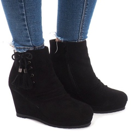 Bottes Chaudes Sur Compensée 778-KA Noir le noir