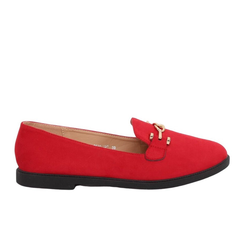 Mocassins femme rouge 1631-127 Rouge