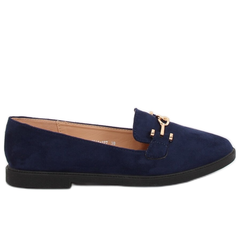 Mocassins femme bleu marine 1631-127 D. Blue