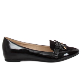 Mocassins femme noirs JL29 Noir le noir