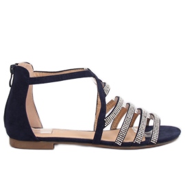 Sandales bleu marine pour femme LL6339 Bleu Sandales bleu marine pour femme LL6339 Bleu