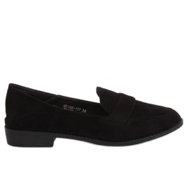 Mocassins noirs pour femmes MB188-117 Noir