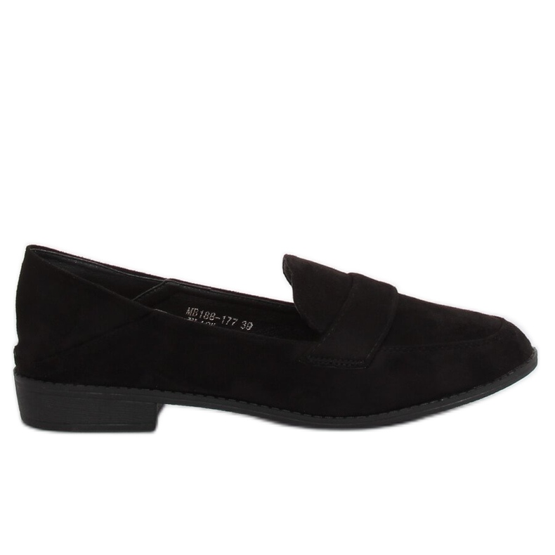 Mocassins noirs pour femmes MB188-117 Noir le noir Mocassins noirs pour femmes MB188-117 Noir le noir