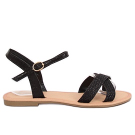 Sandales noires et femme WL282 Black