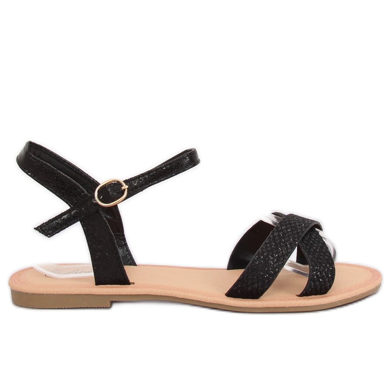 Sandales noires et femme WL282 Black le noir