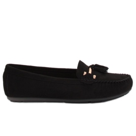 Mocassins noirs femme L7183 Noir le noir
