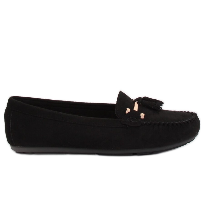 Mocassins noirs femme L7183 Noir le noir