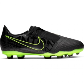 Chaussures de football Nike Phantom Venom Academy Fg Jr AO0362 007 noir - vert multicolore le noir