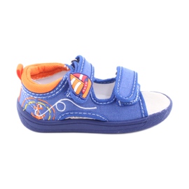 Sandales pour enfants American Club bleu TEN36 orange