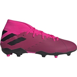 Chaussures de football adidas Nemeziz 19.3 Fg M F34388 rose noir