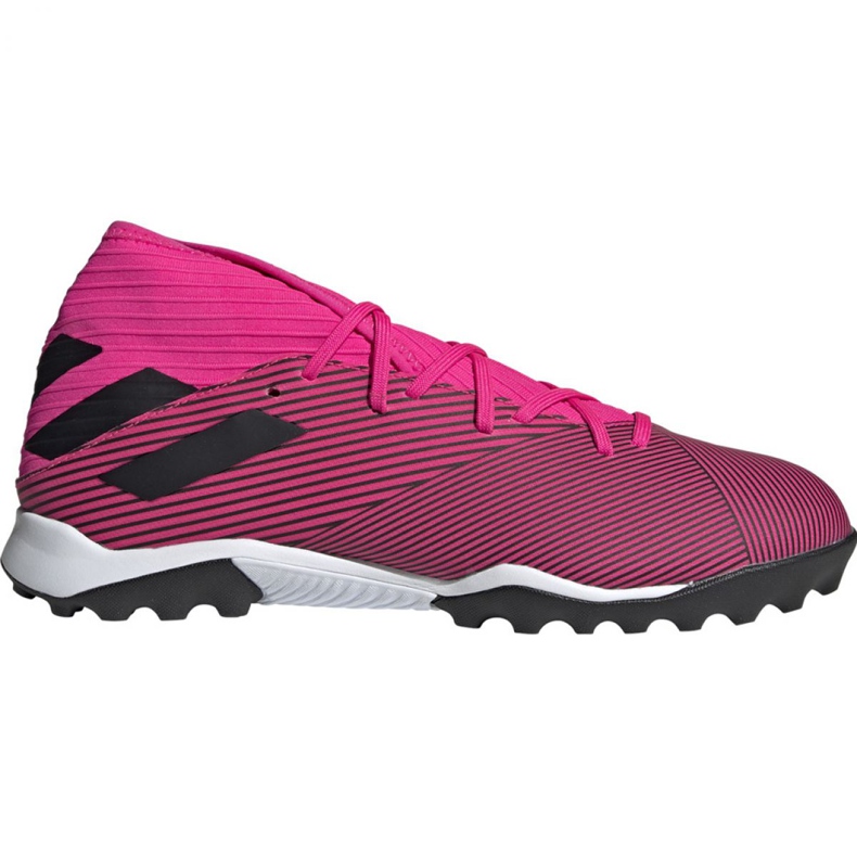 Chaussures de football adidas Nemeziz 19.3 Tf M F34426 rose le noir