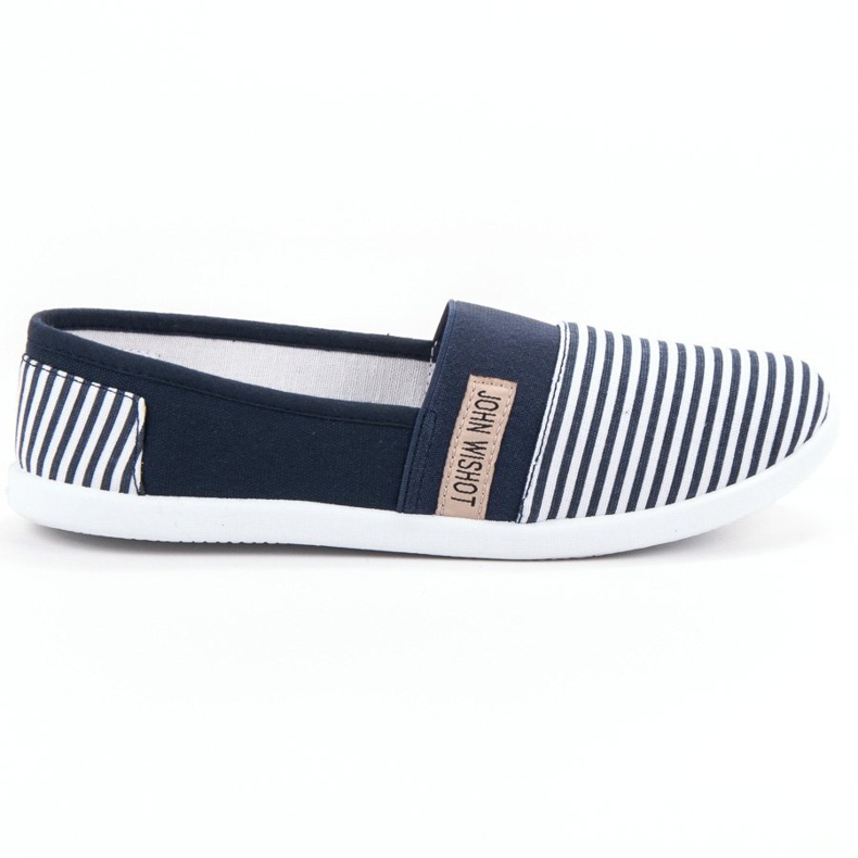 SHELOVET Slipons rayés bleu
