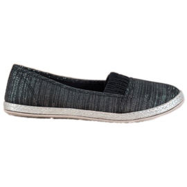SHELOVET Baskets à enfiler le noir