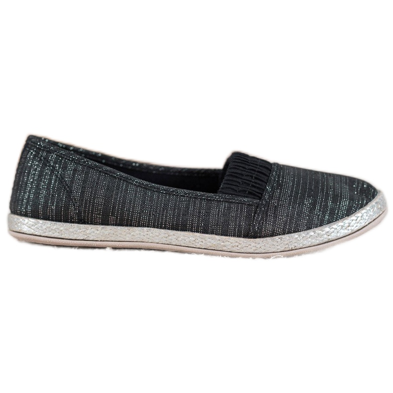 SHELOVET Baskets à enfiler le noir