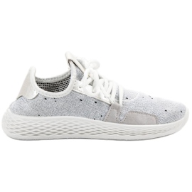 SHELOVET Chaussures de sport à enfiler blanc